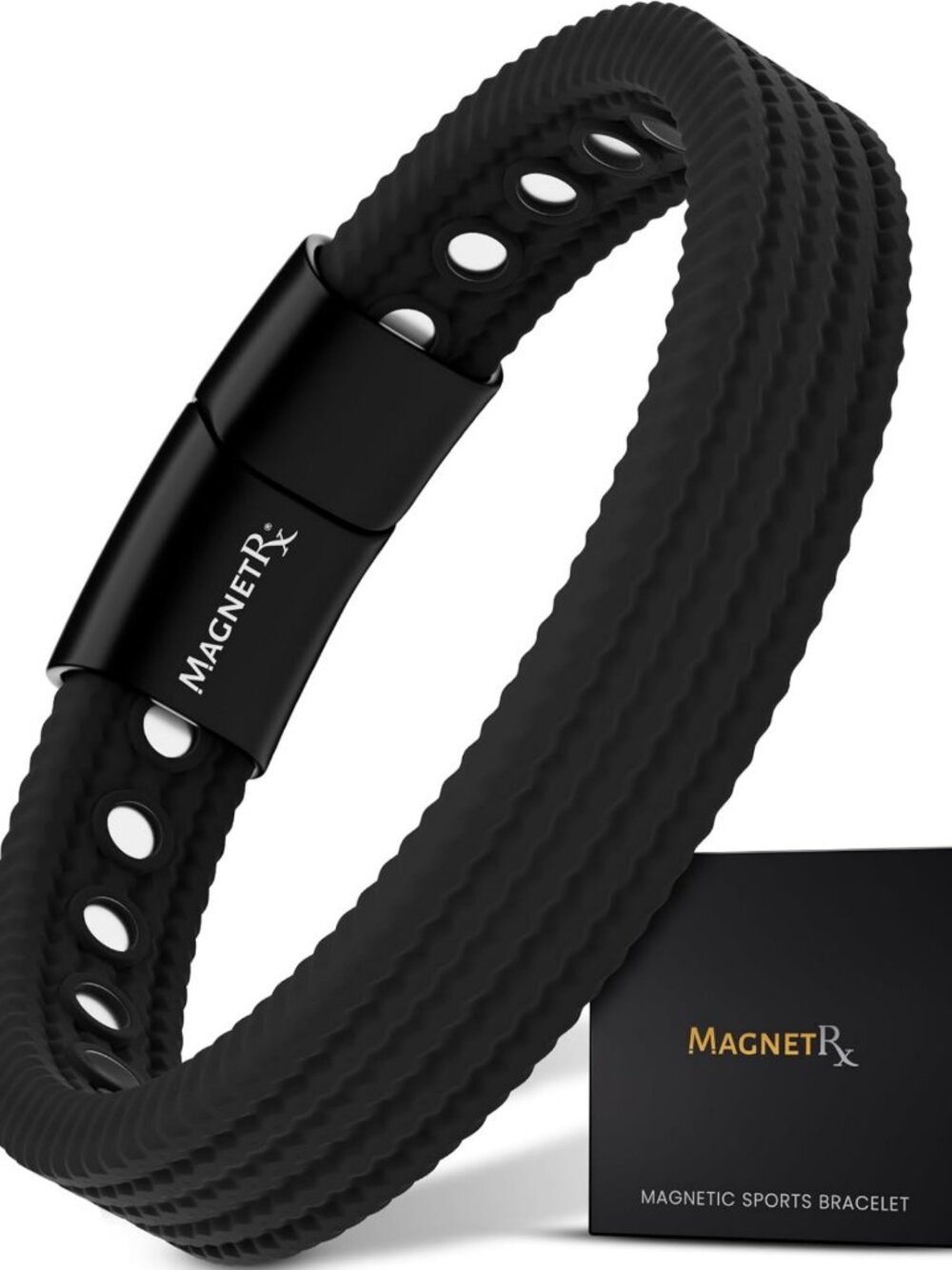Stylish Silicone Magnetic Balance Bracelet for Men - Adjustable & Comfortable